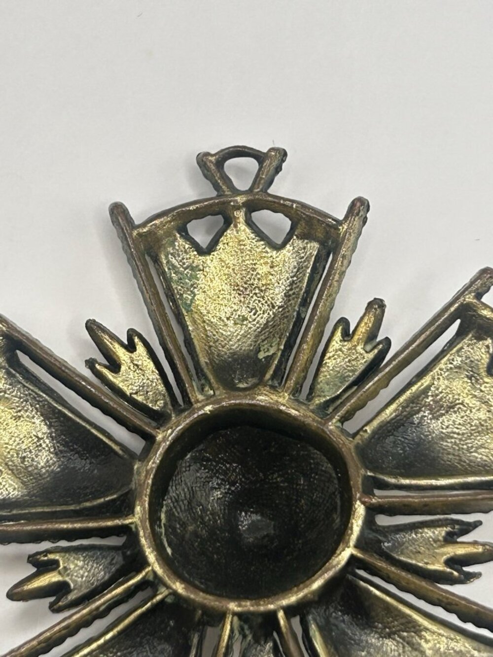 Vintage Heraldic Lion Maltese Cross Pendant 1960s 1970s Jewelry Religious Gift - Picture 8 of 11